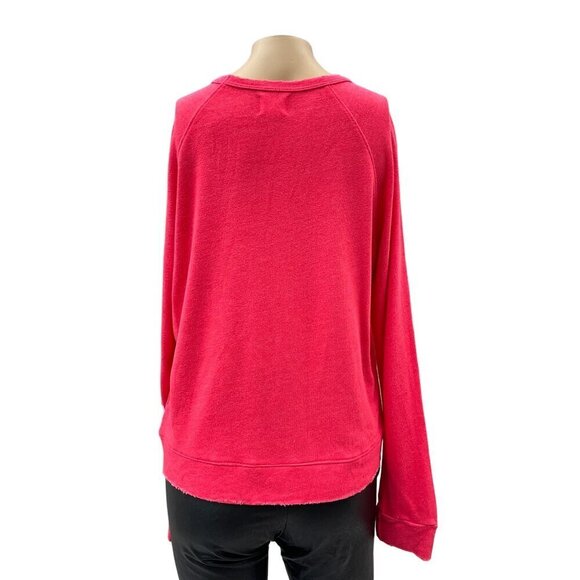 Sundry Young USA American Long Sleeve Red Pullover Sweatshirt Top Women Size 2 - Picture 2 of 10